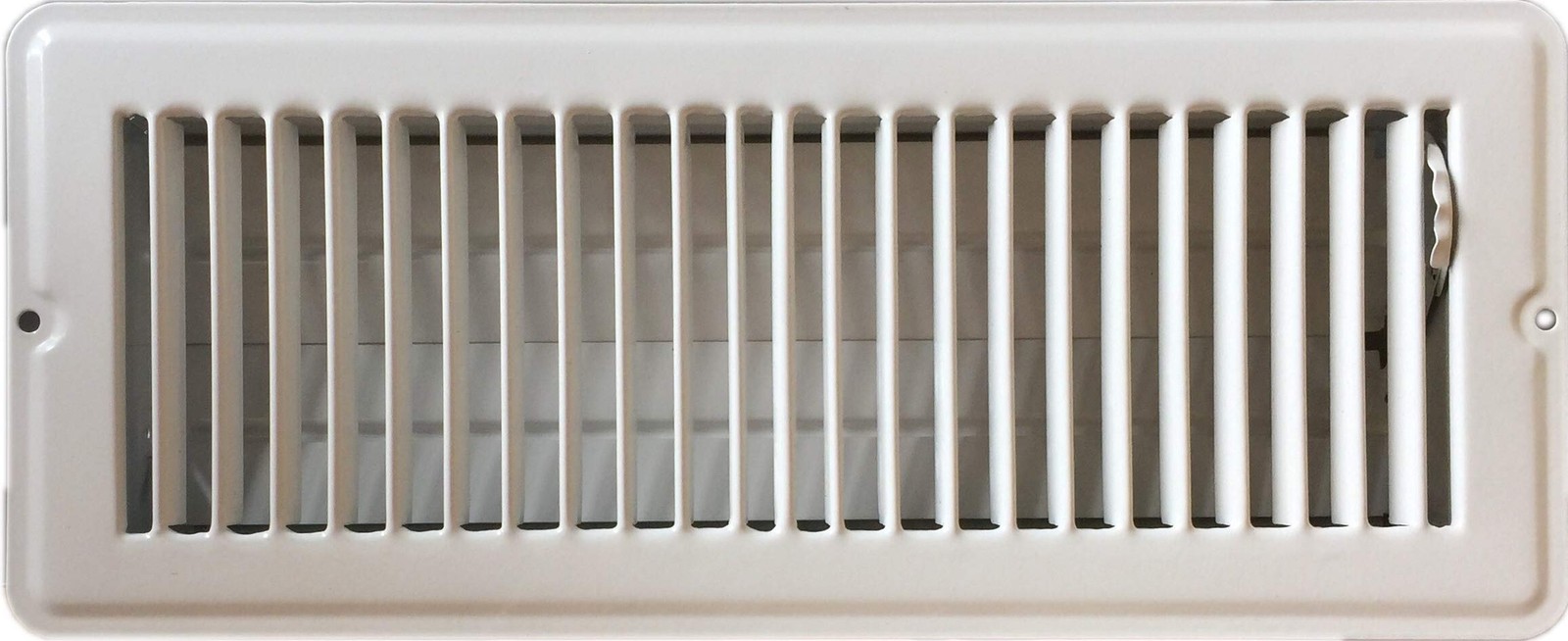 HBW RV and Home White Stamped Steel Floor Diffuser/Register with Damper 12" X...