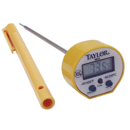 Taylor 9842Fda 6" Lcd Digital Food Service Thermometer With -40 To 450 (F)