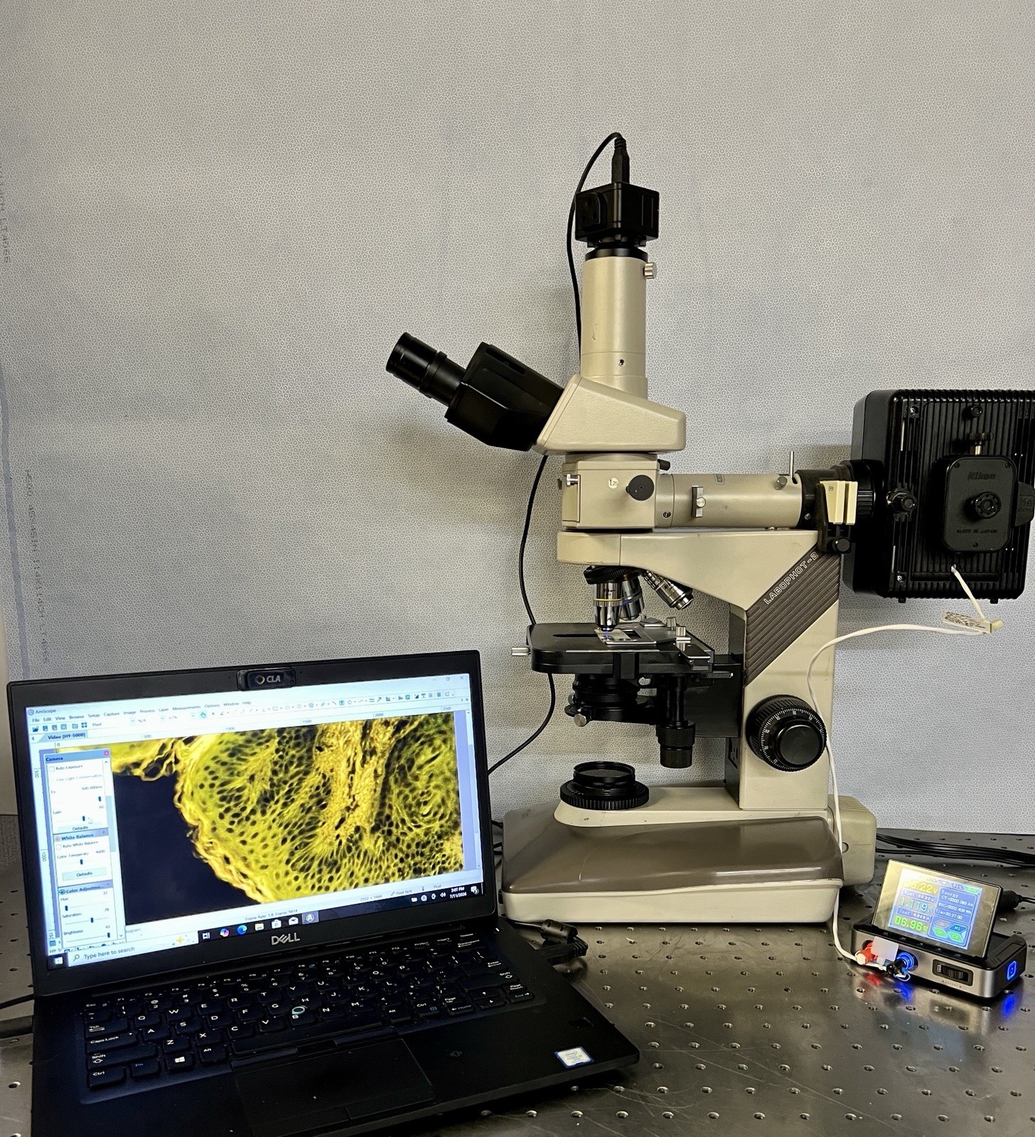 Nikon Labophot 2  LED Fluorescence Microscope CAM + Guarantee