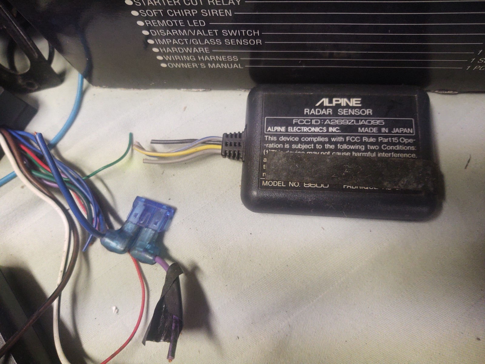 Vintage / Old School Alpine 8046 Security System
