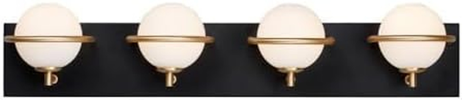 Revolve 4-Light Bath Vanity Fixture - Stylish & Compact 5.5" High Design