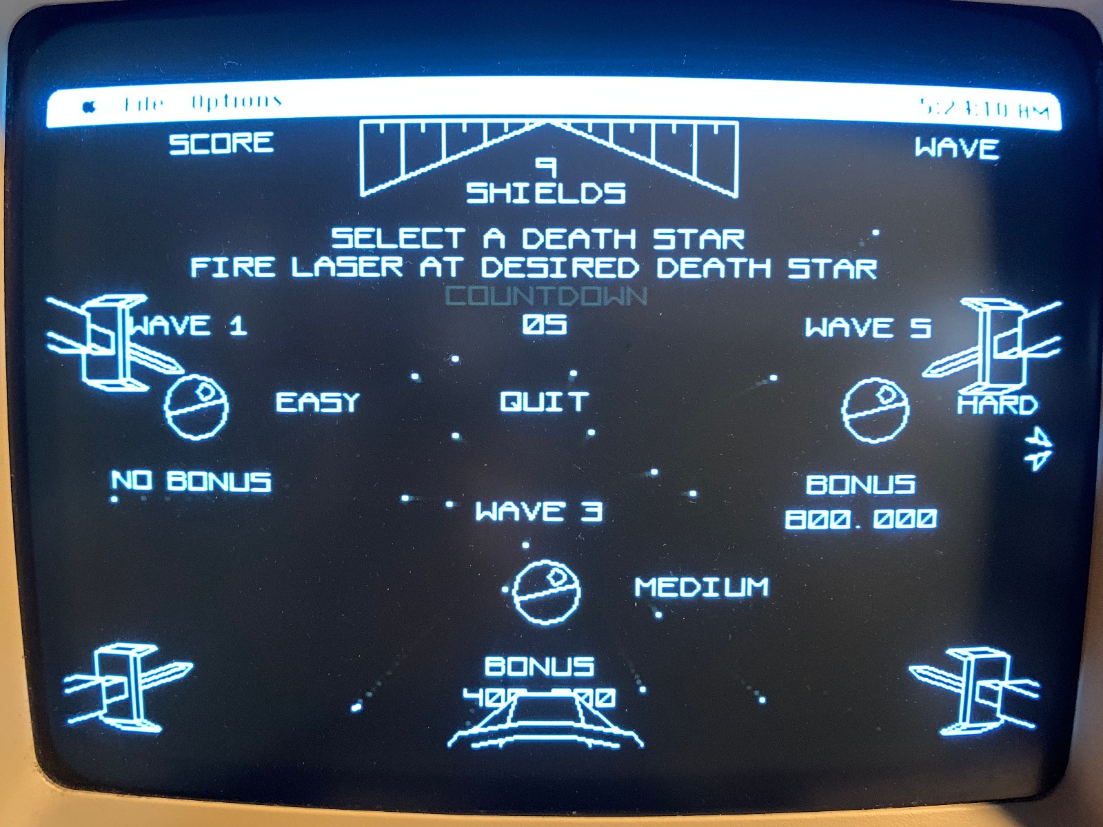 Vintage Macintosh Mac Program Game STAR WARS 800K Disk 512k, Plus, SE, Classic