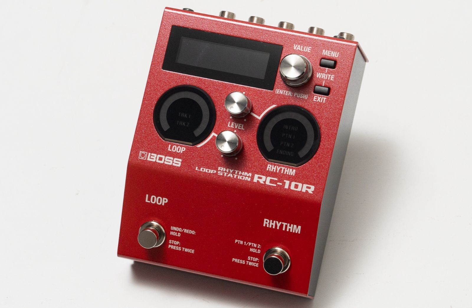 Used BOSS RC-10R Rhythm Loop Station Effects Pedal Red
