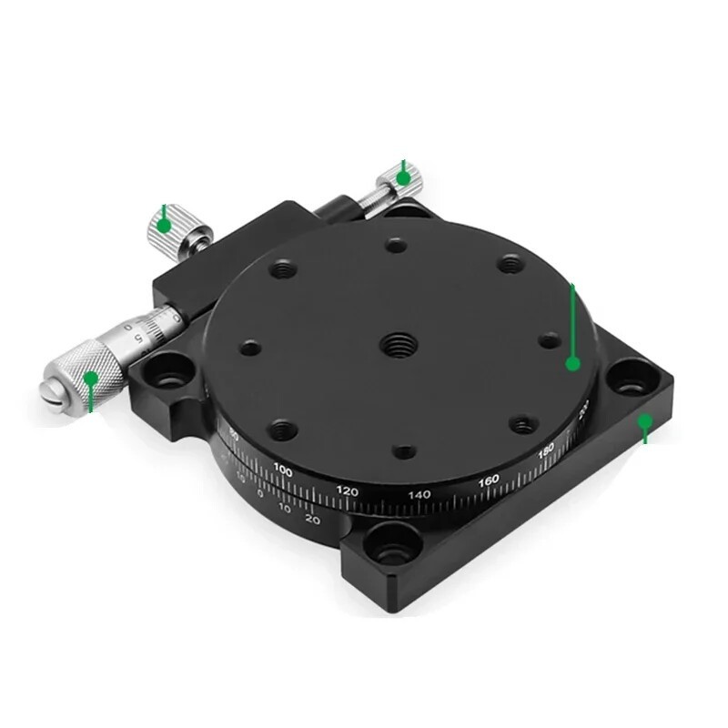 Manual Angle Indexing Disc Rotation Fine Adjustment Mobile Slide Table