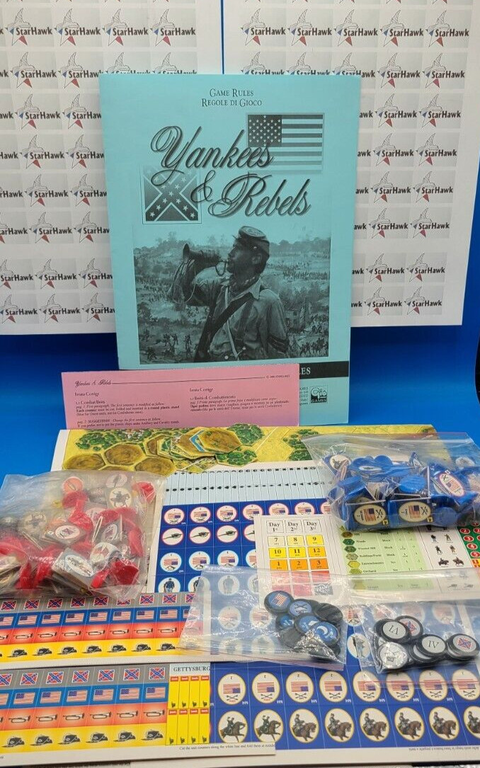 VTG Box Ex Cond. Giogames Yankees & Rebels Partially punched