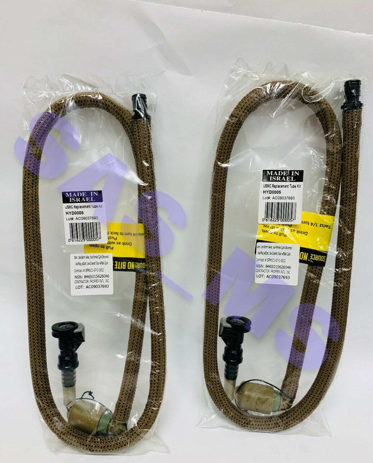 LOT OF 2 PROPPER USMC SOURCE HYDRATION SYSTEM REPLACEMENT TUBE KIT HYD0005 HYD