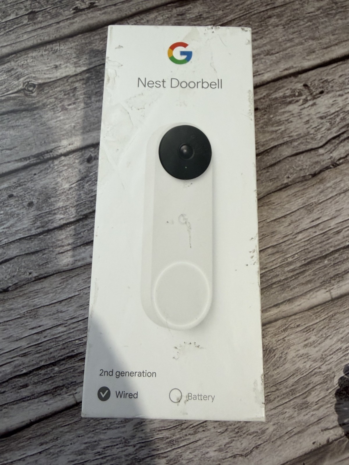 Google Nest Doorbell (Wired, 2nd Gen) - Snow