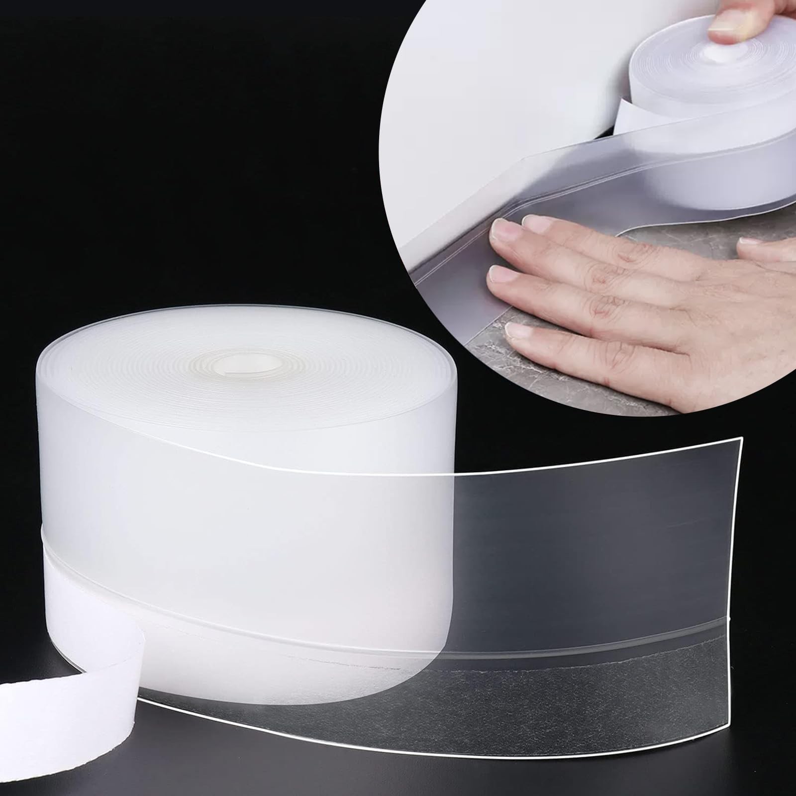 Under Door Draft Stopper,0.98in x 16.5FT,Bottom Door Sealer Strip, Adhesive S...