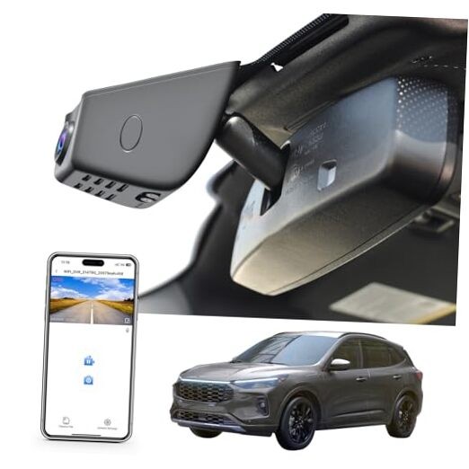 4K Dash Cam Custom for Ford Escape Gen4 2020 2021 2022 2023 2024 Front 4k Only