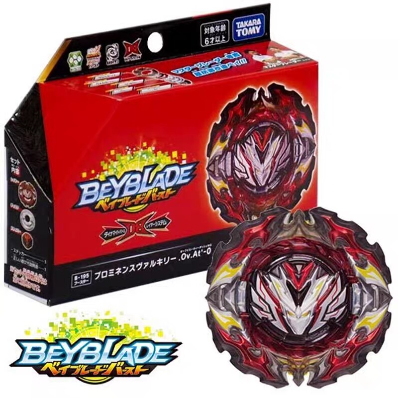TAKARA TOMY Prominence Valkyrie Over Atomic'-0 Burst Beyblade Booster B-195 New