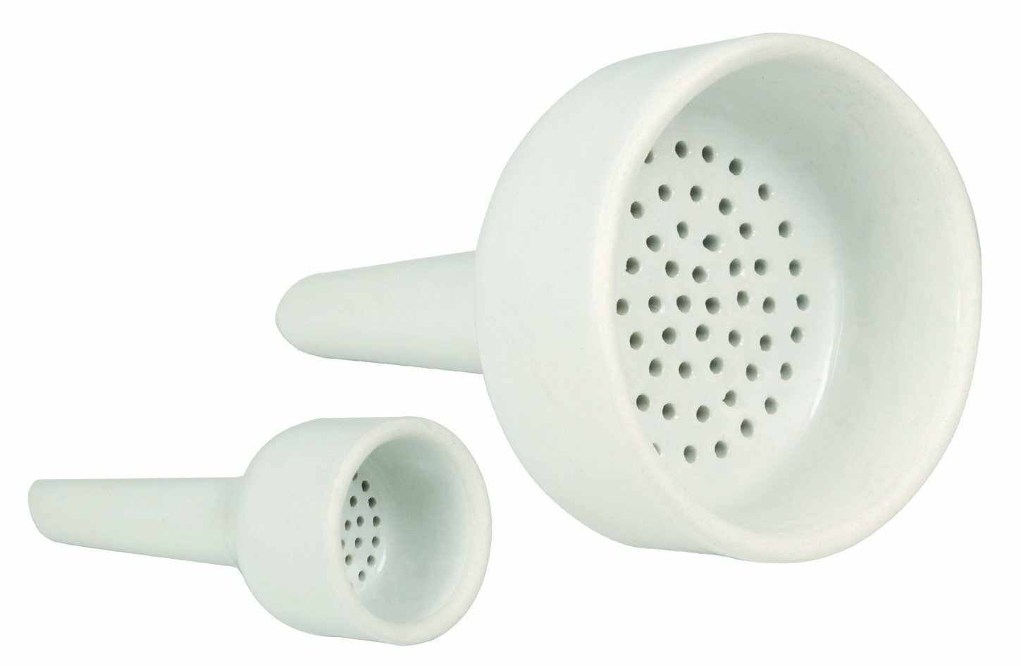 Glazed Porcelain Buchner Funnel - 3" (7.5cm) With Perforated Plate