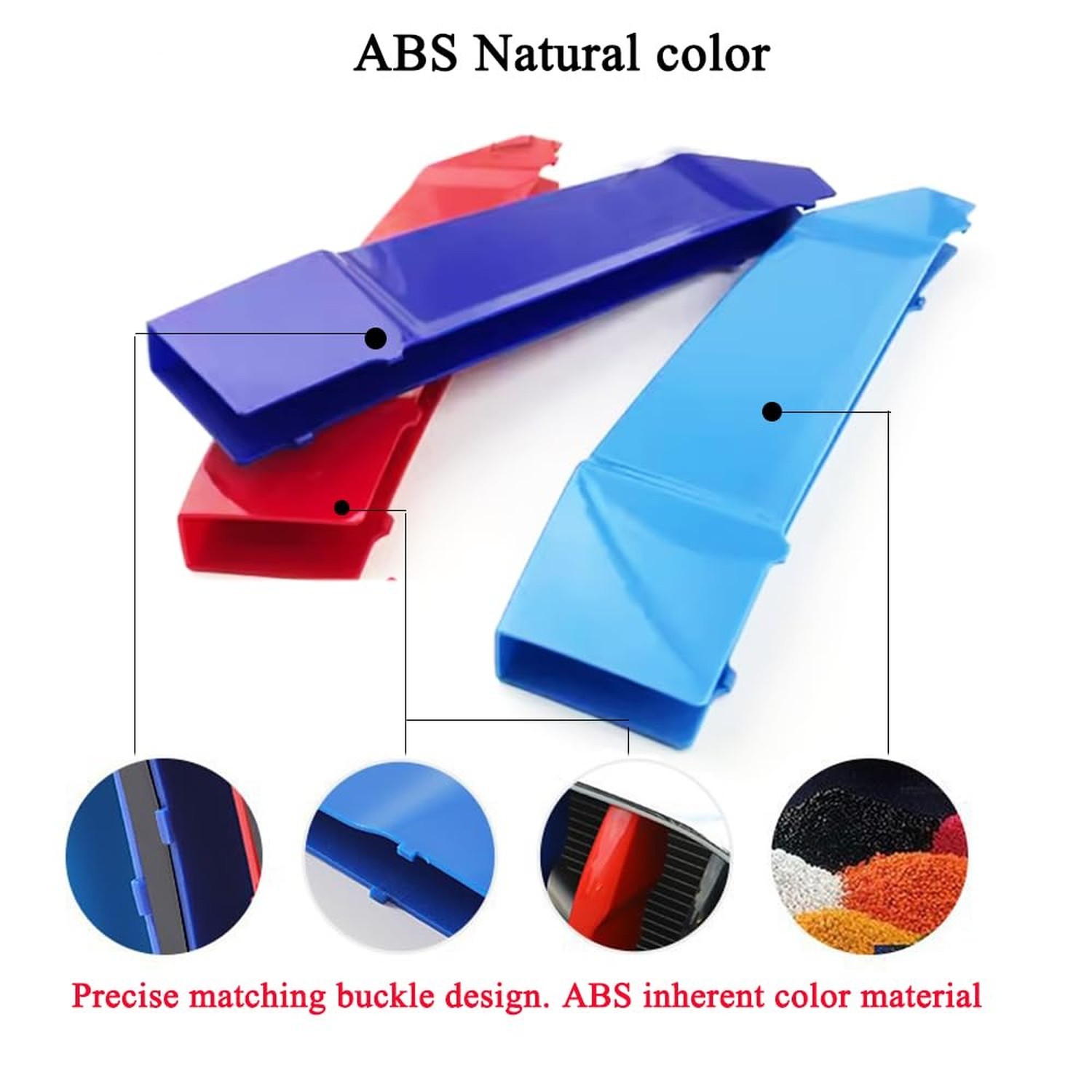 1Set(3pcs) Automotive Front Grille Stripe Insert Trims Comaptible with BMW 20...