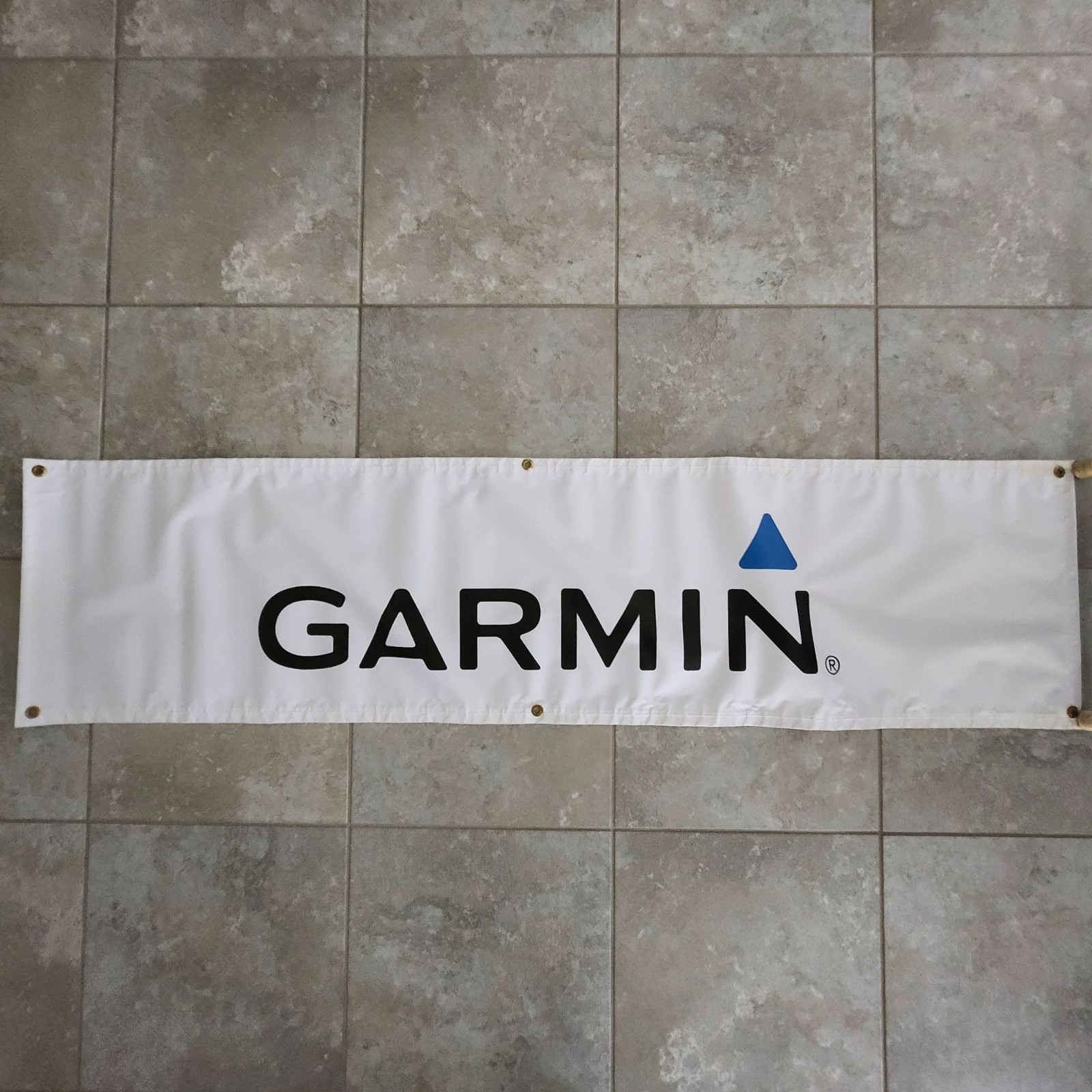Garmin Marine Products Advertising Vinyl Banner 18X71 Fish Finder Sonar Maps