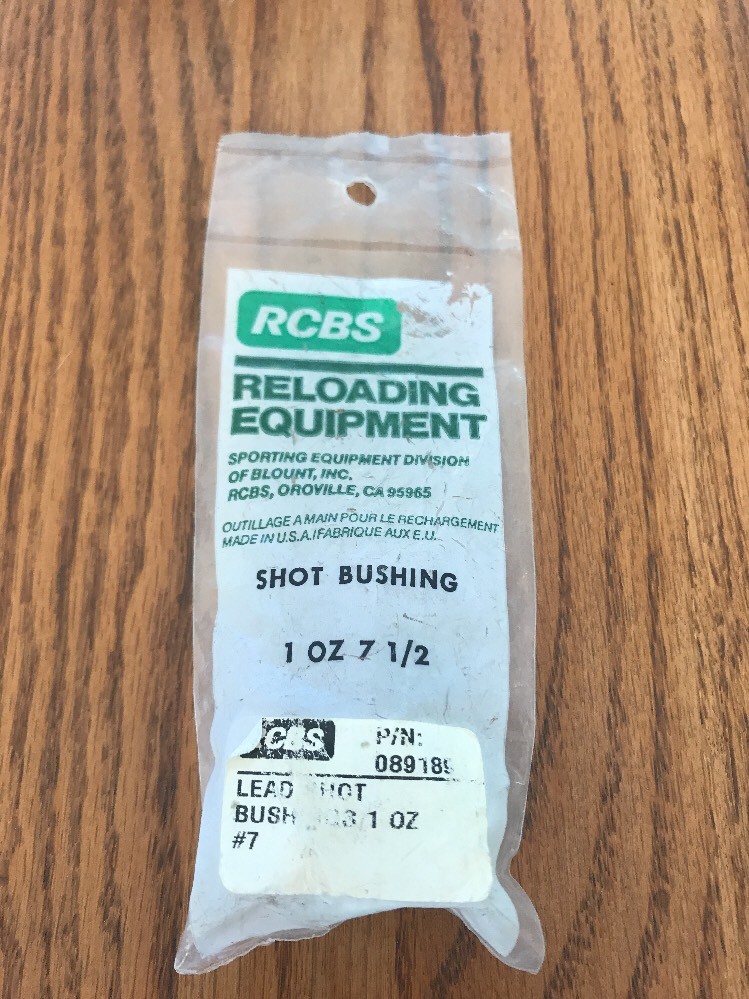 RCBS NEW POWDER BUSHING 1oz 7 1/2 P/N:089189 Ships N 24h