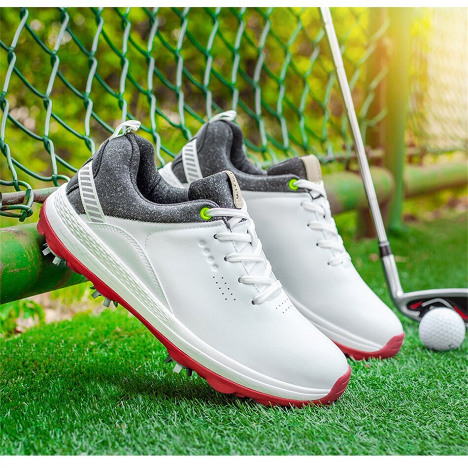 Waterproof Men's Golf Shoes Professional Golf Spikes Shoes Non-Slip Sneakers