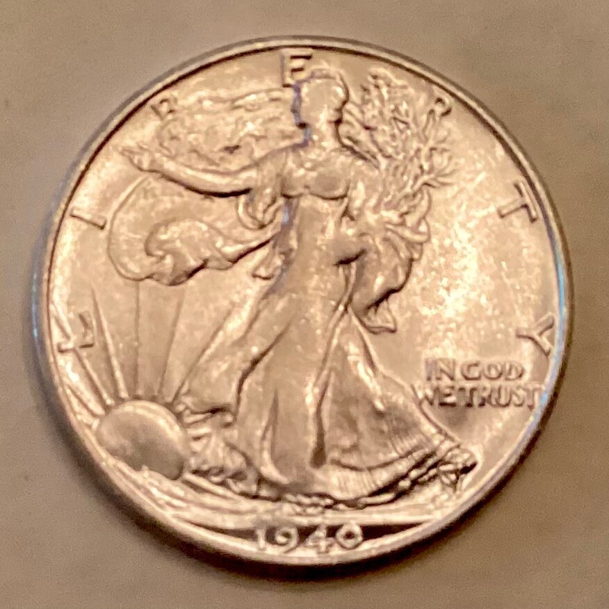 1940 S Walking Liberty Half Dollar