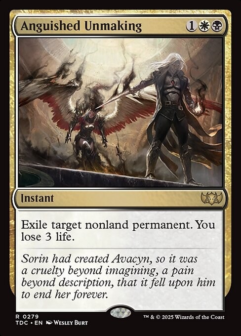 Anguished Unmaking 279 R Normal TDC MTG NM