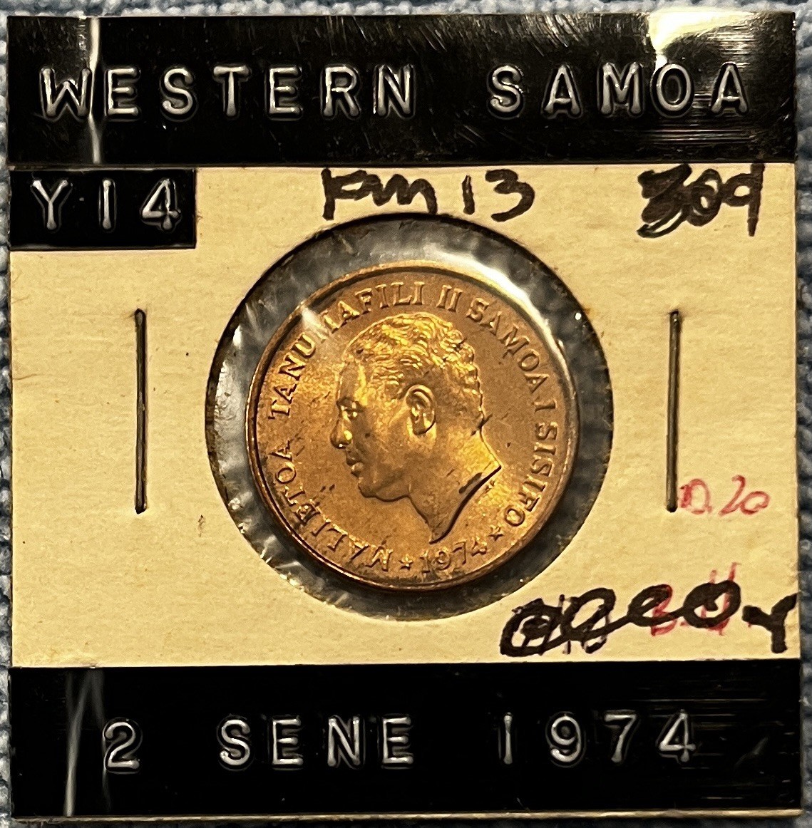 Western Samoa - 2 Sene 1974