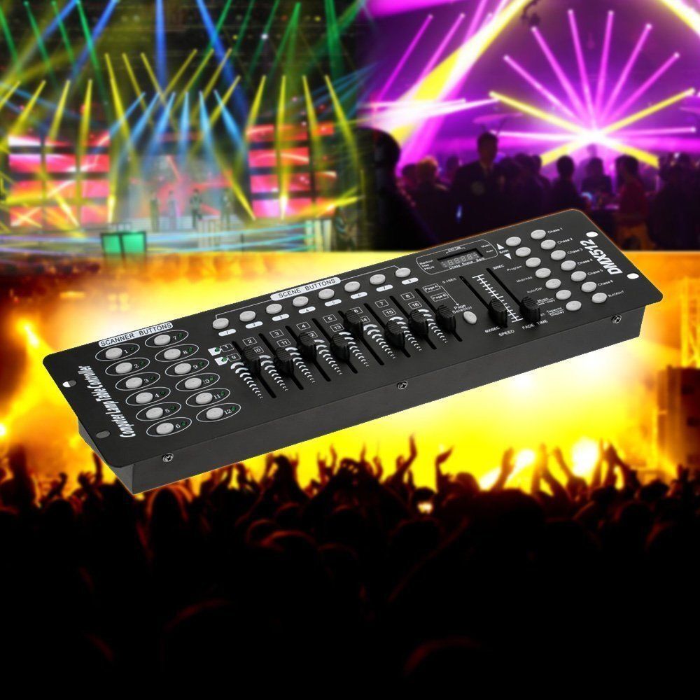 DMX 192 Channel Operator Console Controller Lighting Mixer Board For Stage Light