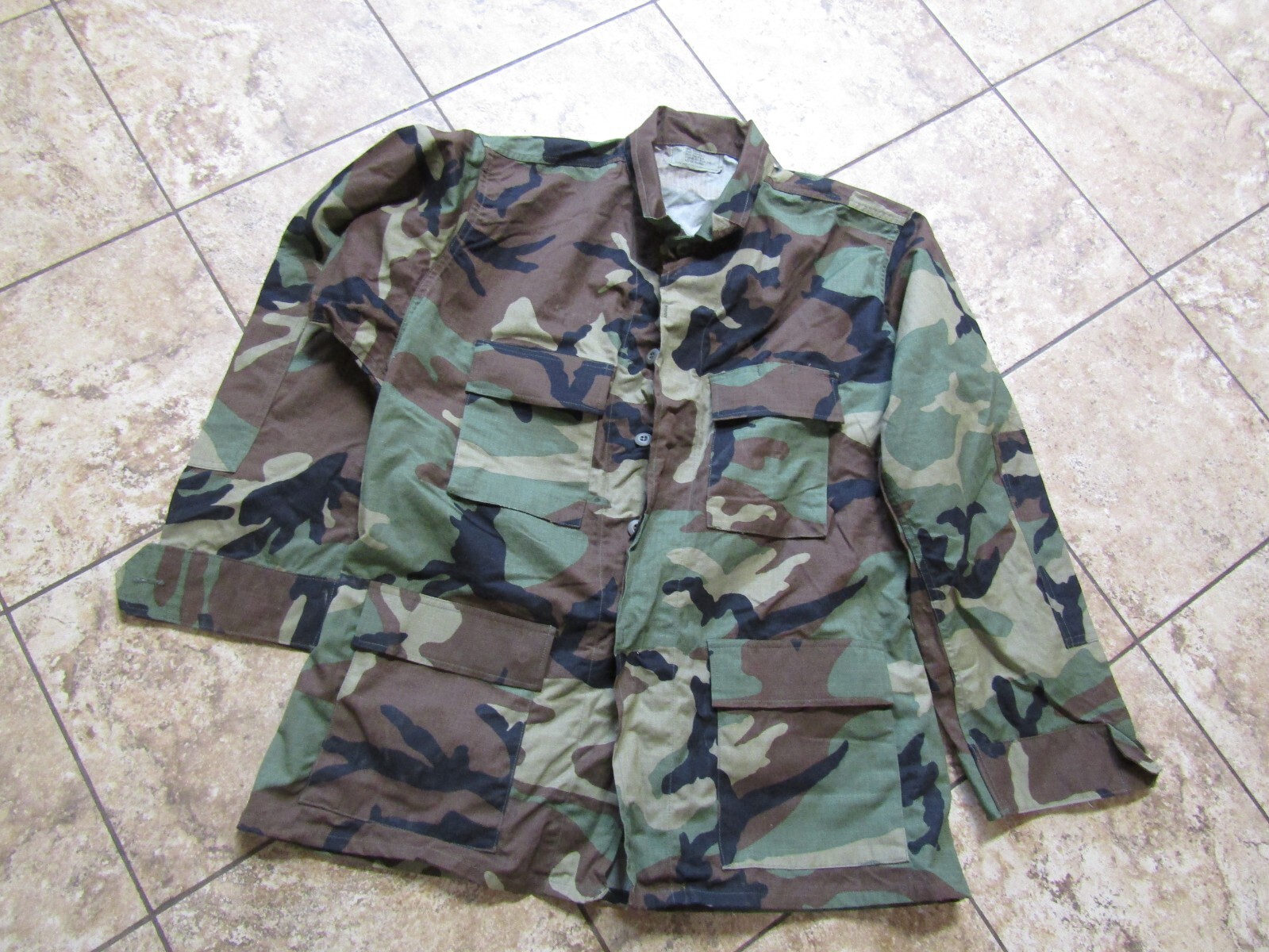 USGI ISSUE MILITARY BDU TOP JACKET OLD STYLE BATTLE DRESS UNIFORM LARGE REGULAR