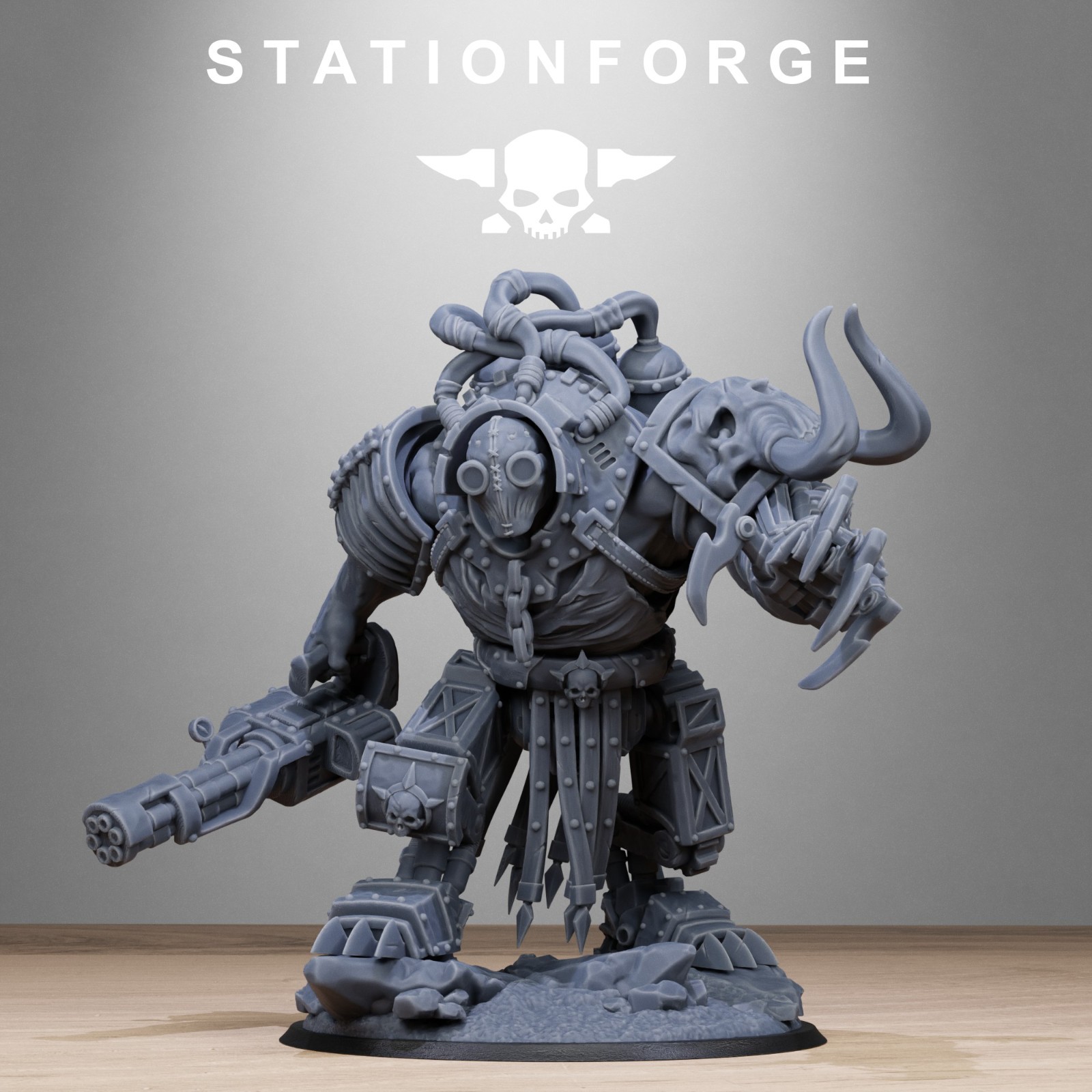 Corrupted Guard Tormentius Grimdark 3D Printed Miniatures Station Forge 16k