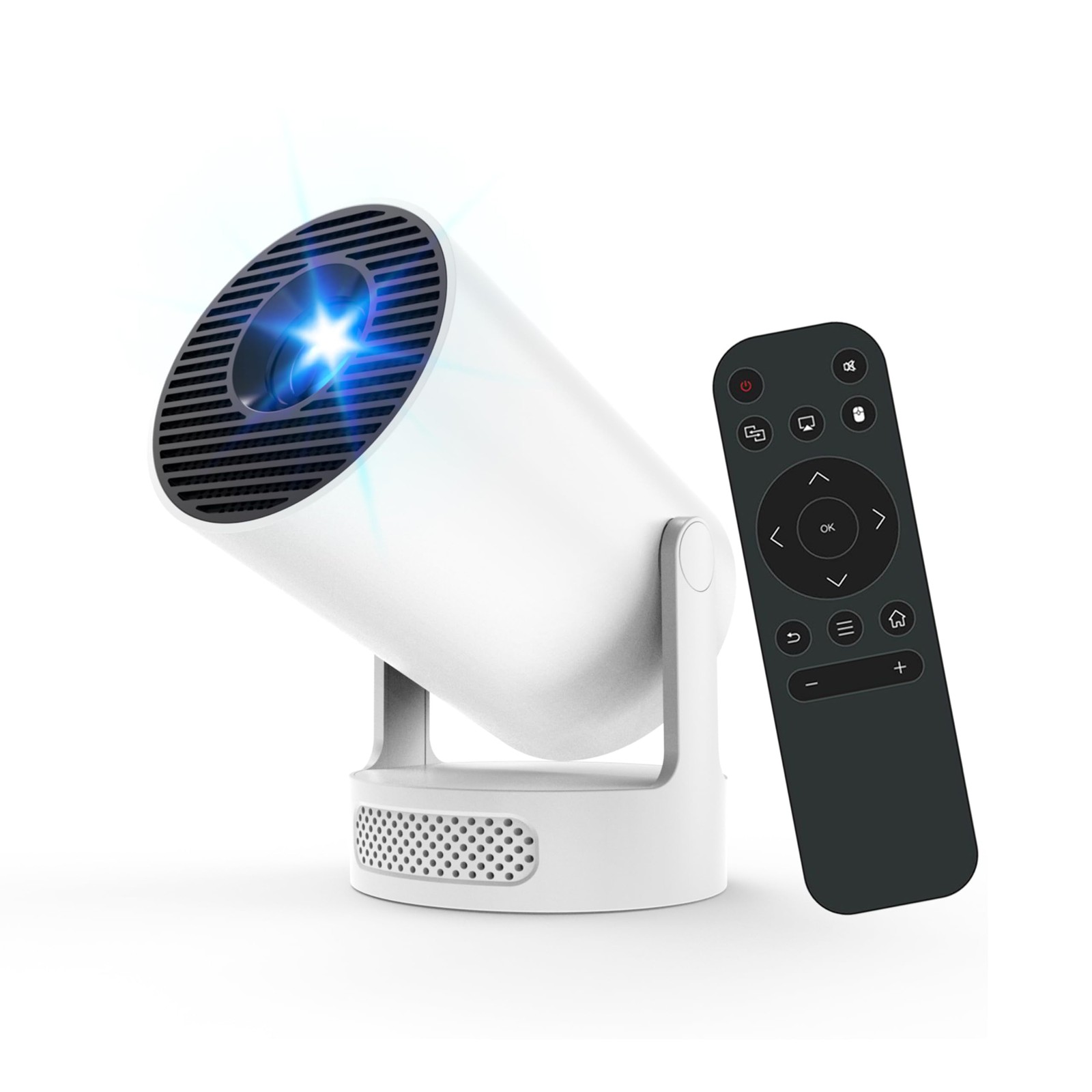 HY300 Ultra Smart Mini Android 14 Portable Projector for Bedroom