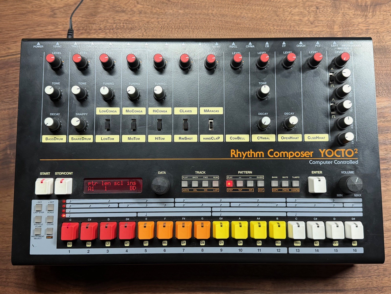 2019 E-LICKTRONIC YOCTO 808 V2 ROLAND TR808 CLONE PC2 ANALOG DRUM MACHINE