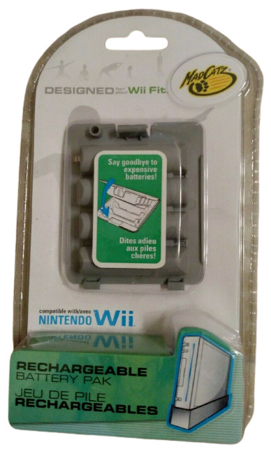 Mad Catz Rechargeable Battery Pack for Nintendo Wii Fit Board New