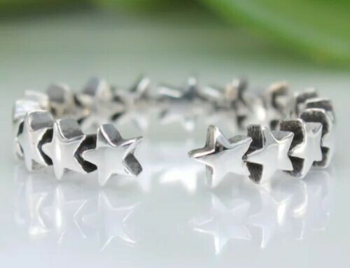Solid Real 14k White Gold Star Adjustable Toe Ring For Women's Wedding Gift
