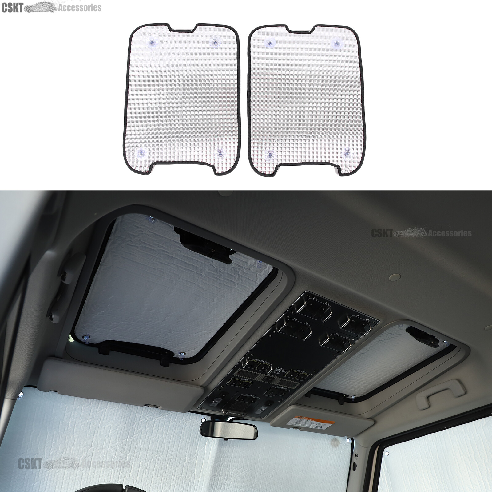 Custom FIts 2022-2025 INEOS Grenadier Sunroof Roof window Glass Sun Shade Set