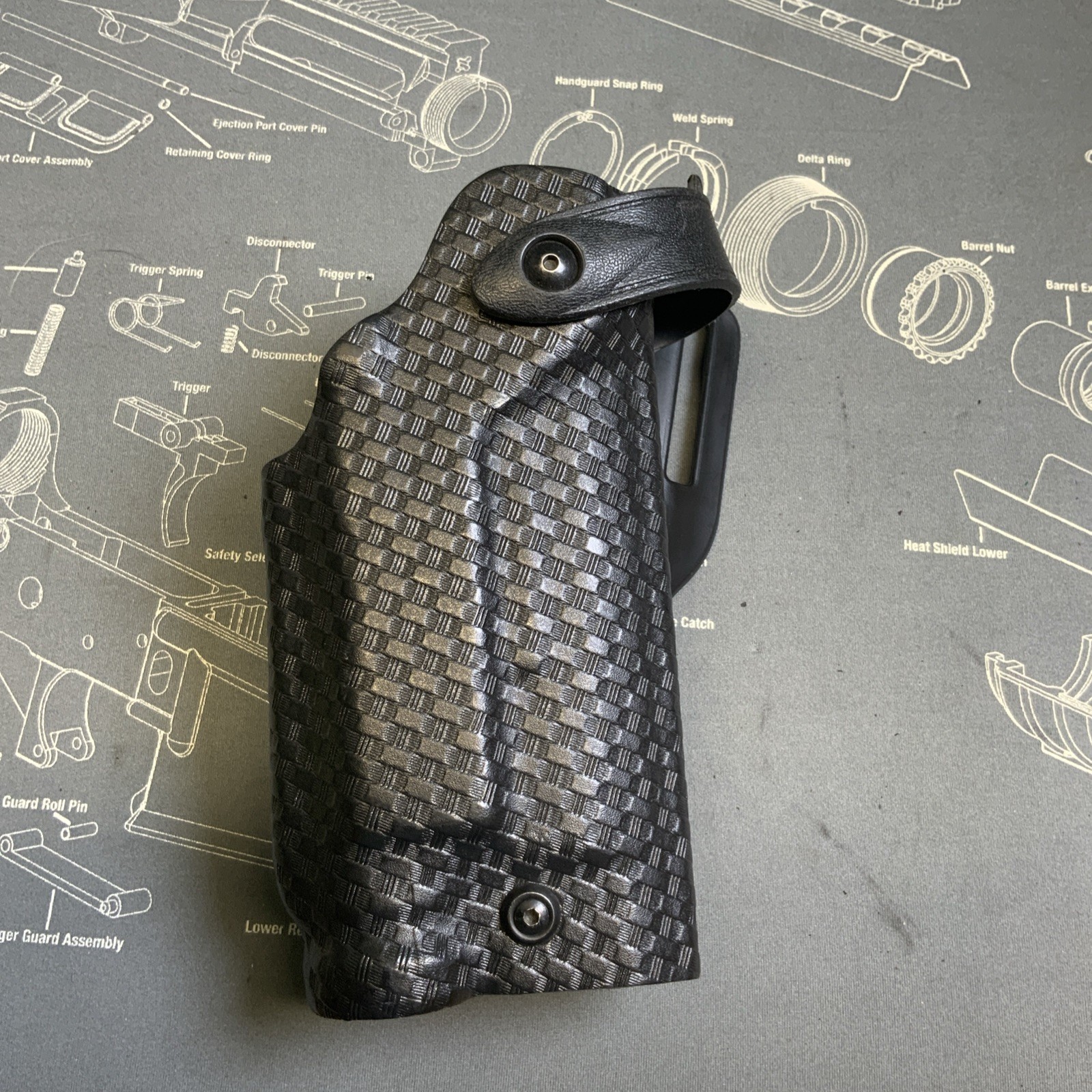 Safariland Basketweave Duty Holster 6280-18021 RH Beretta PX4 M-3 & M-6 Light