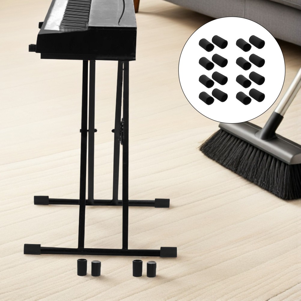 8 Sets Electronic Keyboard Stand Feet - Round Replacement Rubber Digital Piano