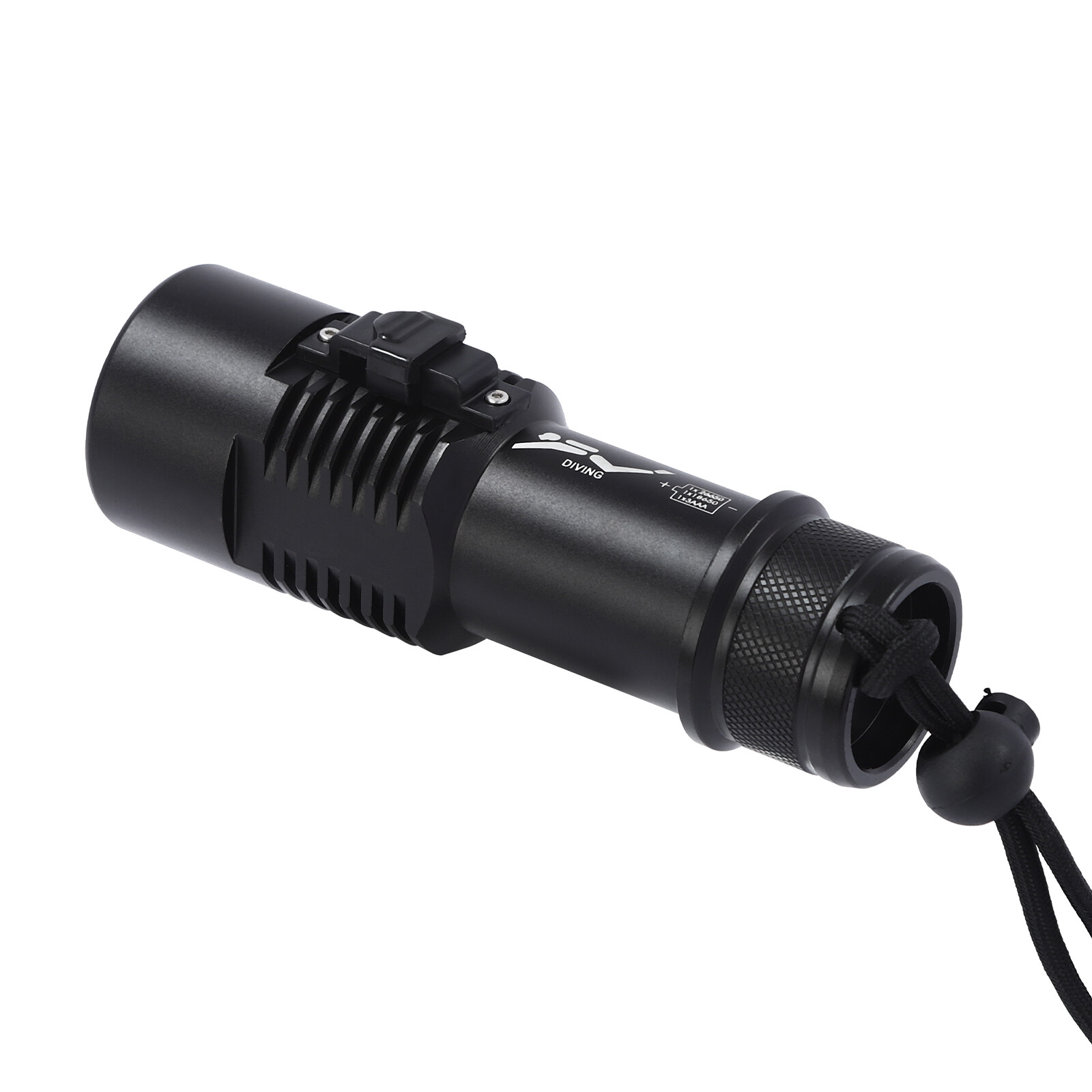Submersible Flashlight, LED Dive Light, Waterproof Compact Bright Diving Torch
