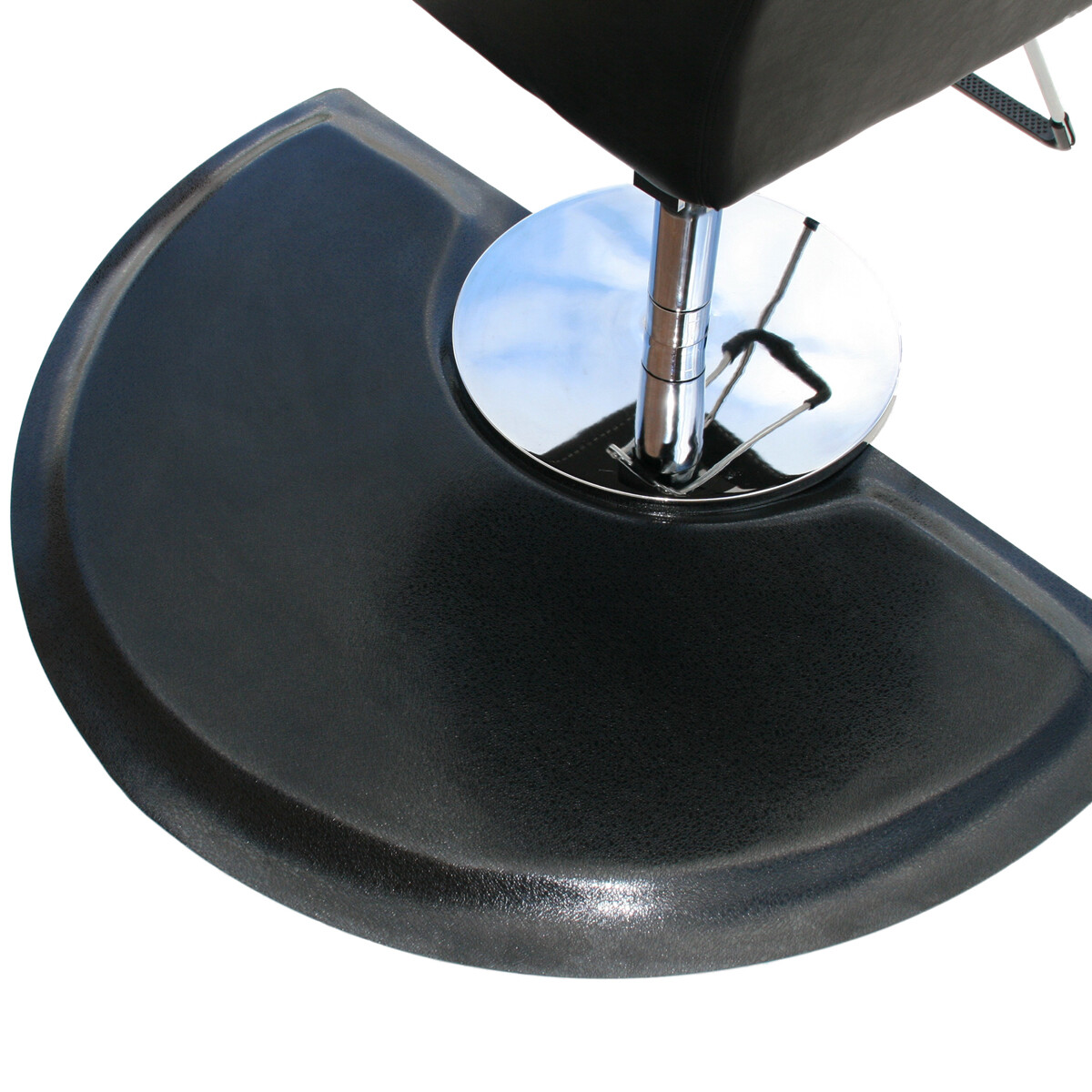 Salon Chair Mats Rhino Mats 3' X 5' Full Inch Thick MADE IN USA - Semi Circle