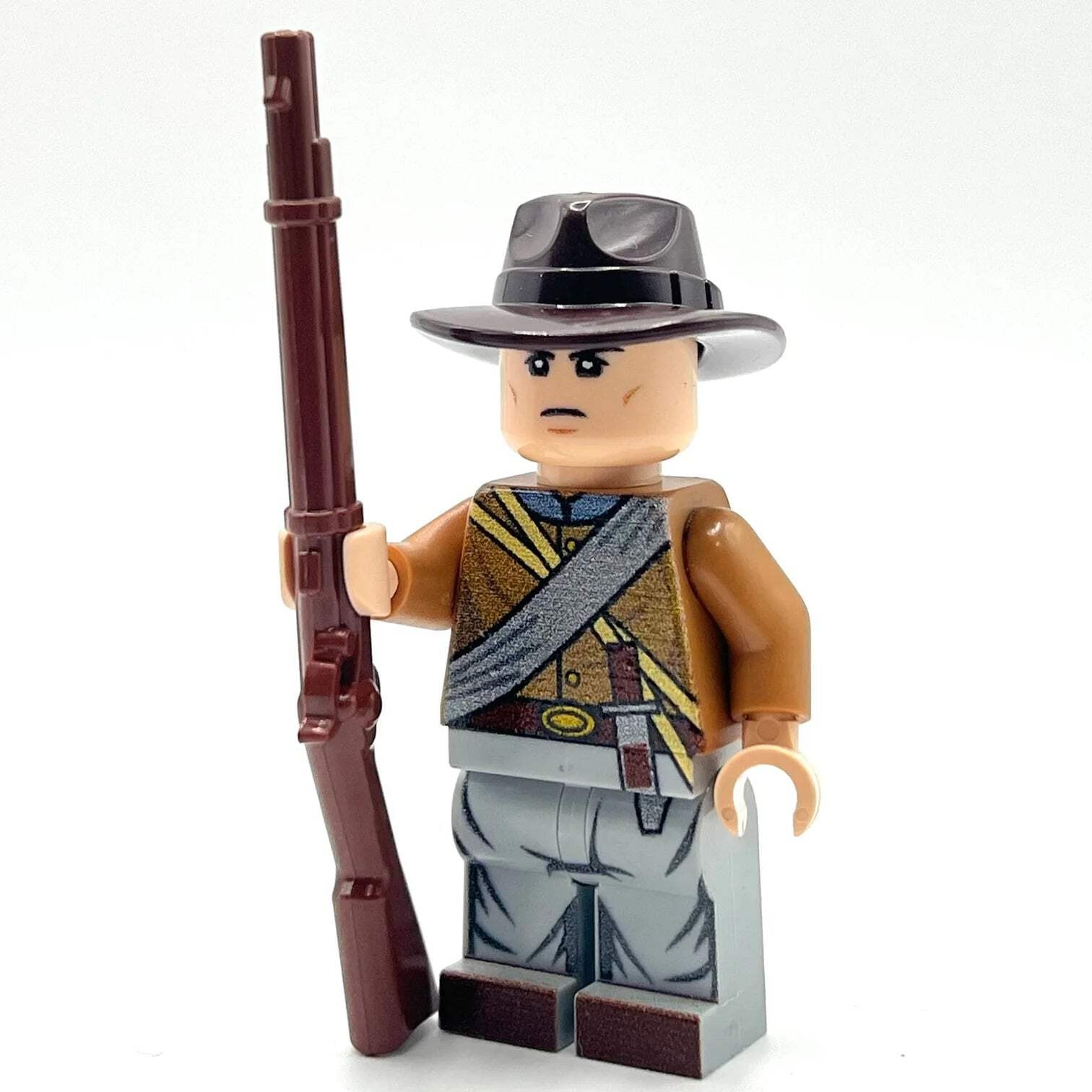 Custom Confederate Rifleman Minifigure - Bricks At War
