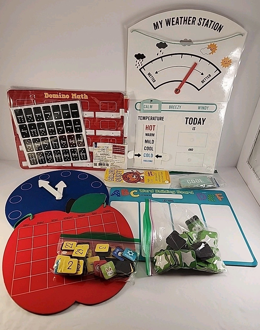 Homeschool Magnetic Dry Erase Word Math Calendar Educational Lot Target