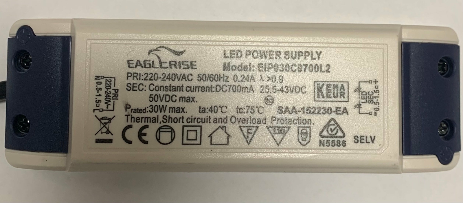 Eaglerise EIP030C0700L2 30W 700mA 25.5-43V