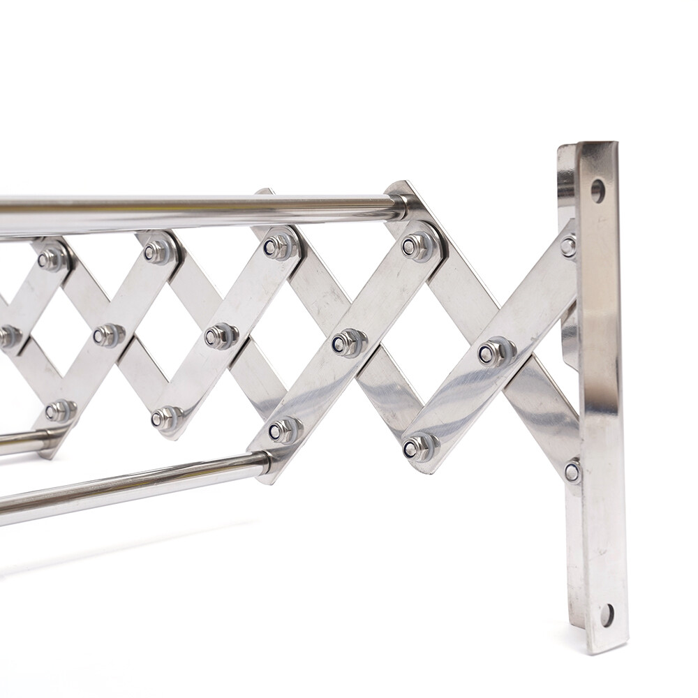 Laundry Hanger Wall-Mounted Expandable Folding Clothes Drying Towel Rack