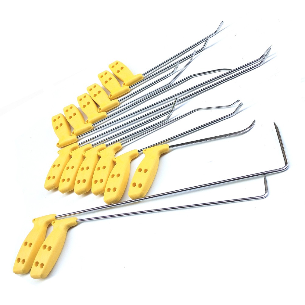 14PCS Dent Repair Rods,Hook Tools, Push,Paintless Dent Repair Tool Kit