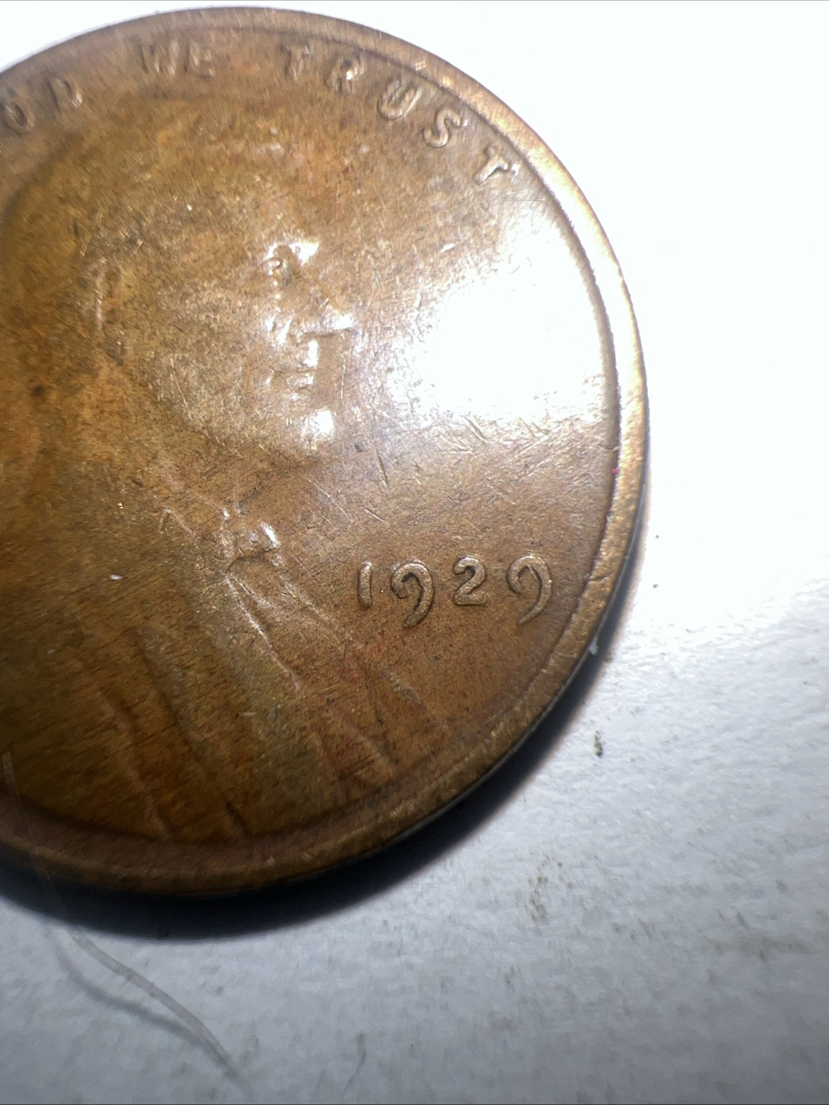 1929 Lincoln Wheat Cent No Mint Mark Fine