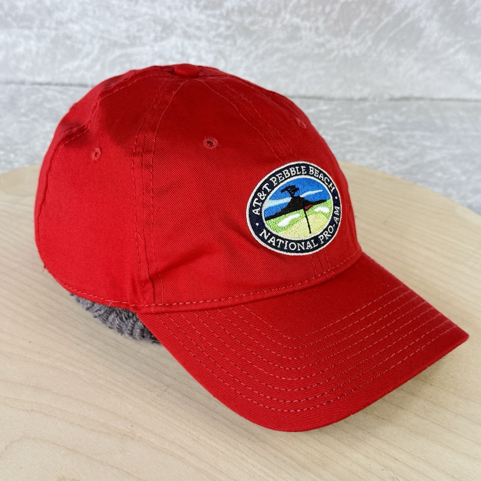 2014 AT&T Pebble Beach National Pro-Am Adjustable Golf Cap - Red