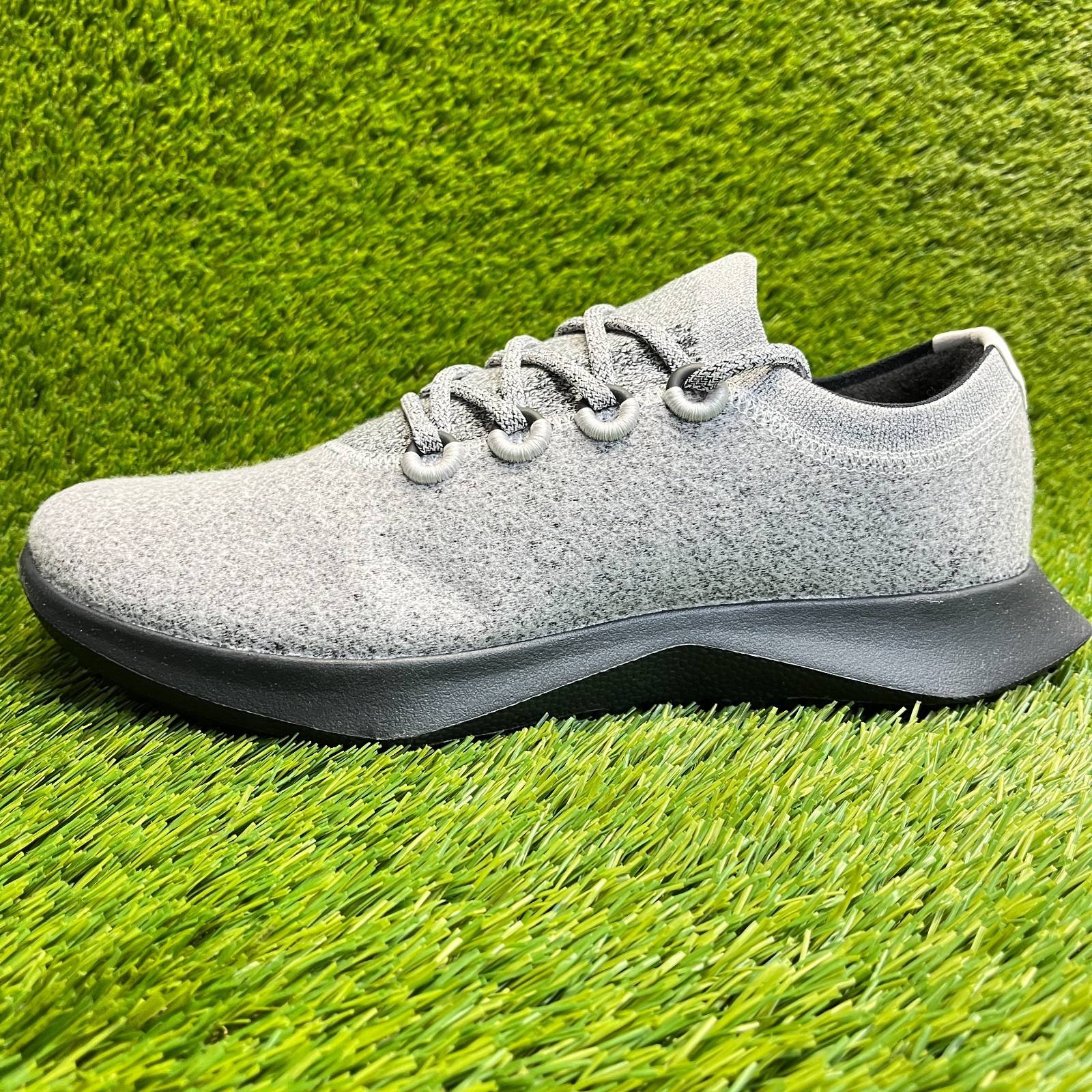 Allbirds Wool Dasher 2 Mizzles Mens Size 12 Gray Black Running Shoes Sneakers