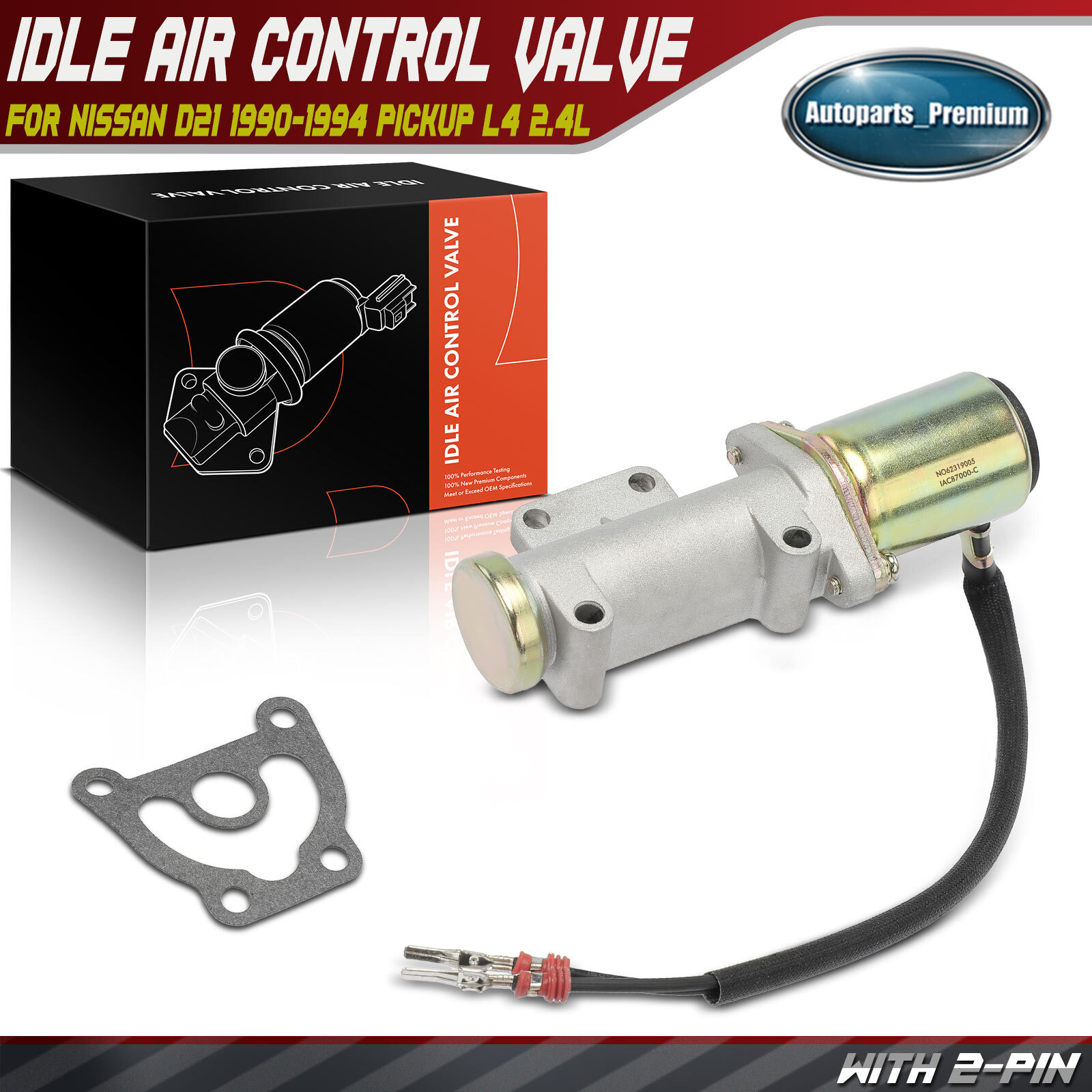 Idle Air Control Valve for Nissan D21 1990-1994 Pickup 1995 1996 1997 L4 2.4L