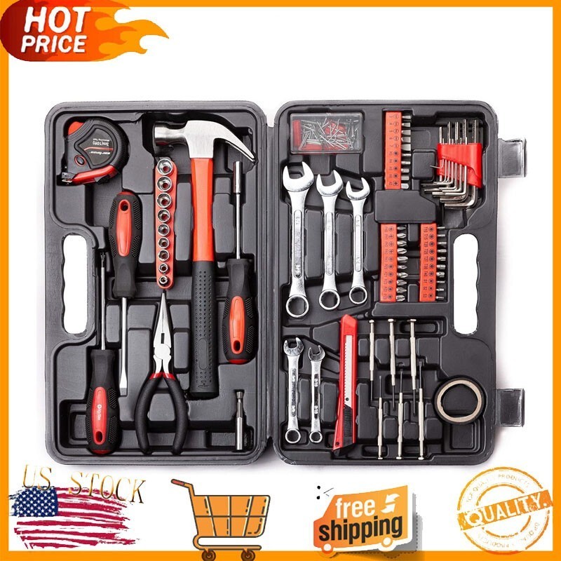 148 Piece Automotive and Household Tool Set Car Enthusiasts ＆ DIY Home Repairs