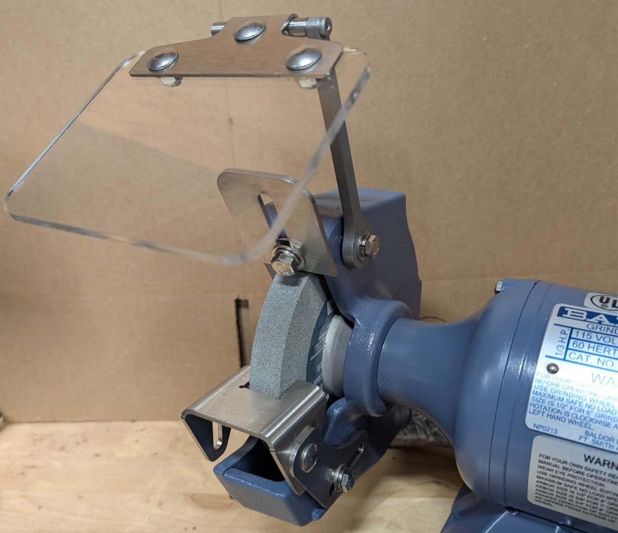 Bench Grinder Eye Shield Bracket & Hardware | Baldor| Made in USA