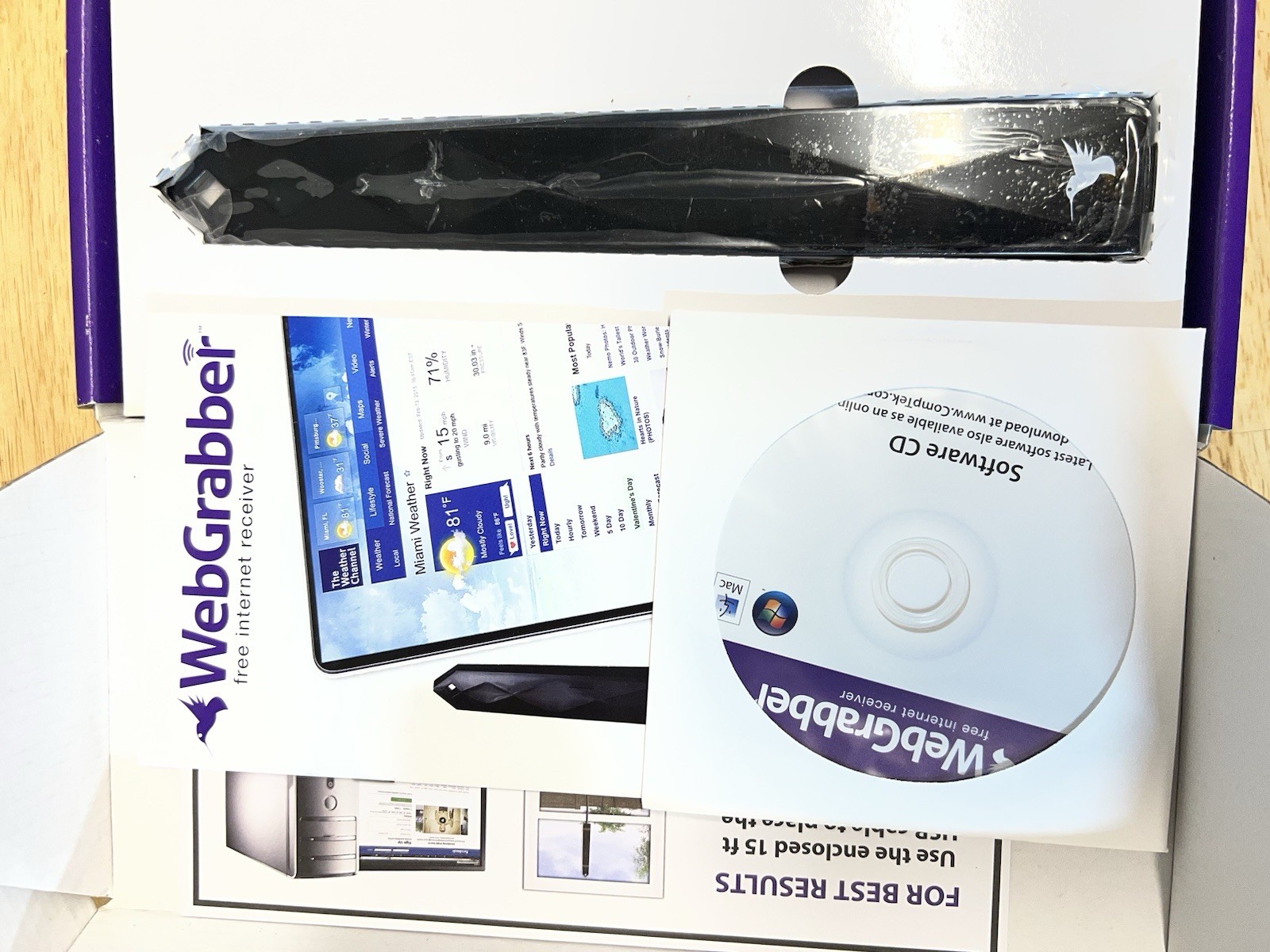 Web Grabber Free Internet Receiver for Windows and Mac New Sealed