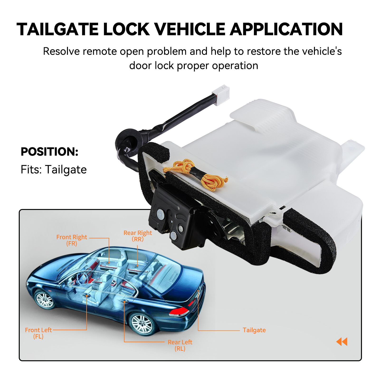 Tailgate Lock Trunk Latch Actuator for Toyota 4Runner 2003-2009 69110-35090