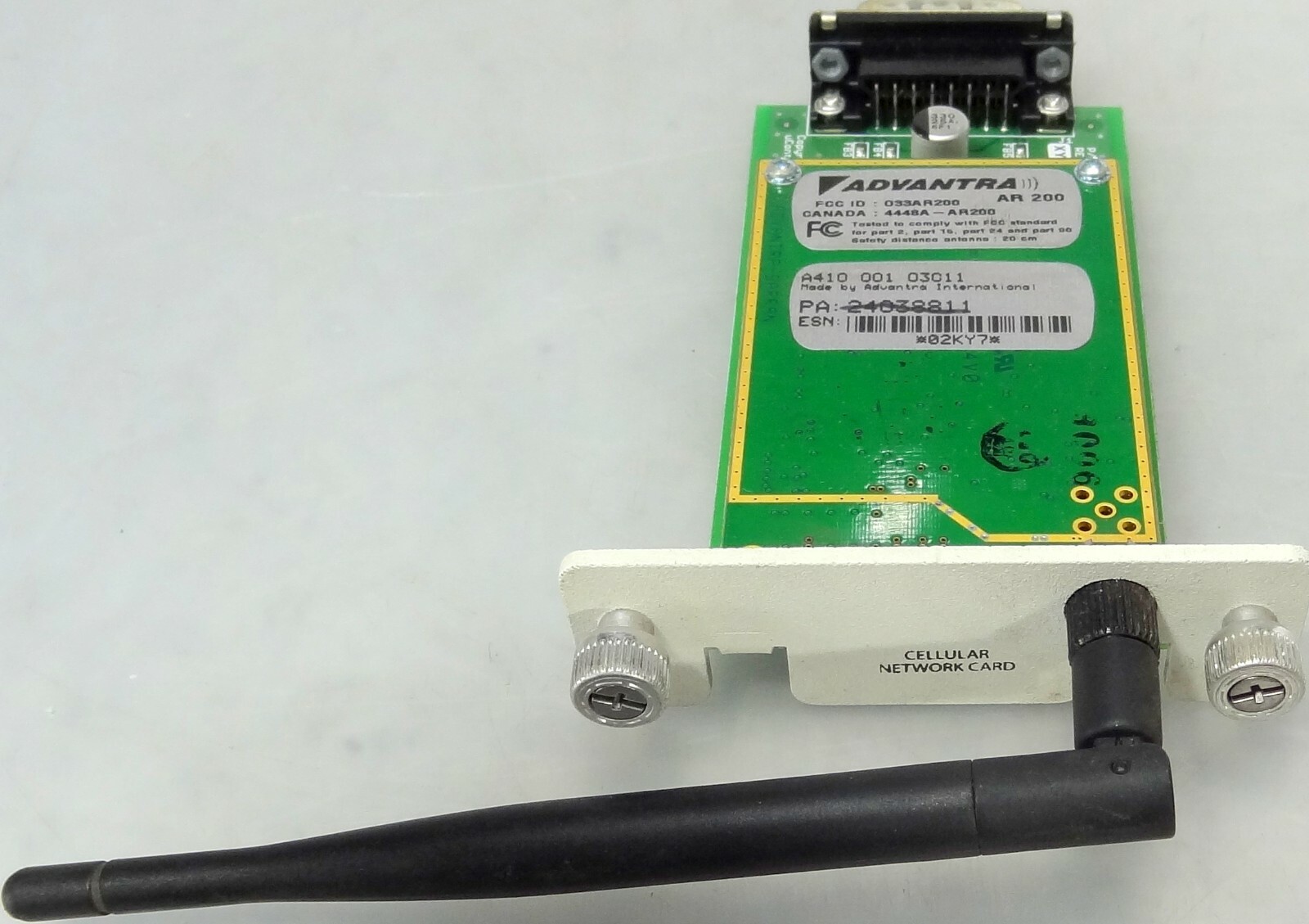 Advantra AR 200 Cellular Network Card SCRAM-PCB 033AR200 4448A-AR200