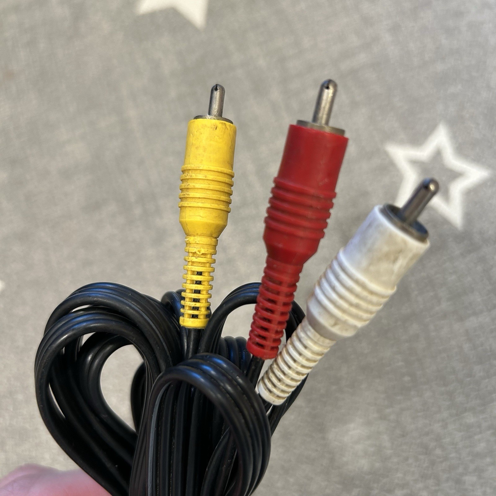 Official Nintendo Composite RCA AV Cable SNES N64 GameCube TESTED WORKING
