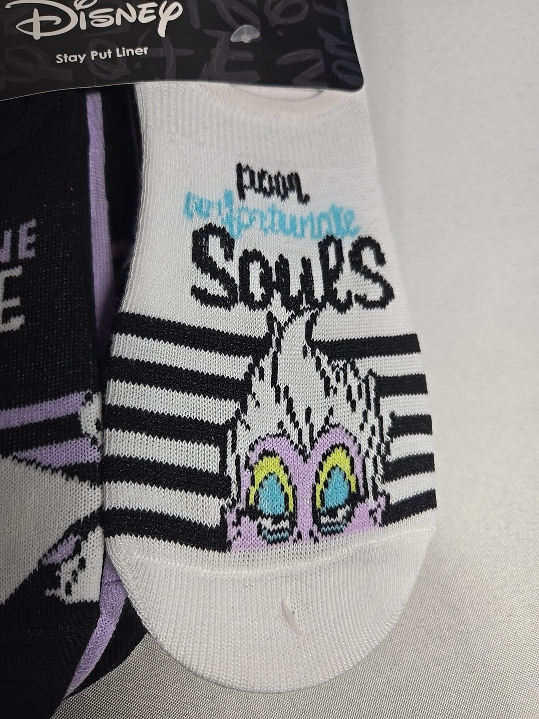 Disney Villains Women's Stay Put Liner 10 Pack Socks Sz 4-10